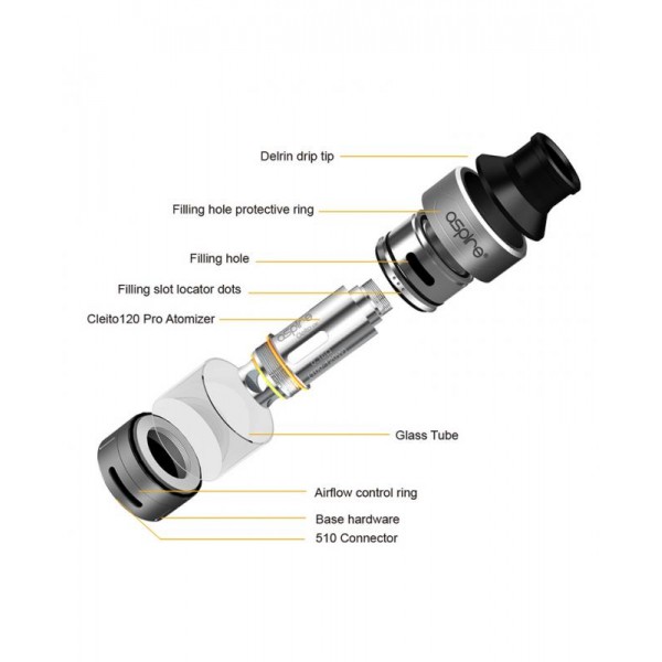 Aspire Cleito 120 Pro Subohm Tank With Mesh Coils