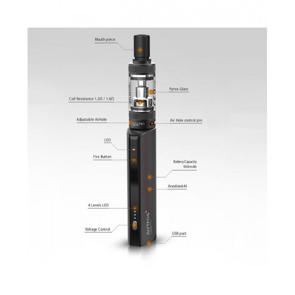 Justfog Q16 Pro 900mAh VV Vape Kit